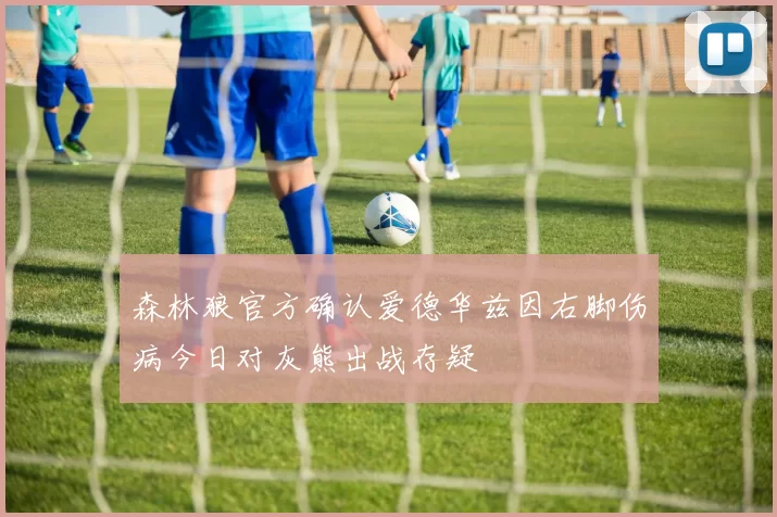 森林狼官方确认爱德华兹因右脚伤病今日对灰熊出战存疑