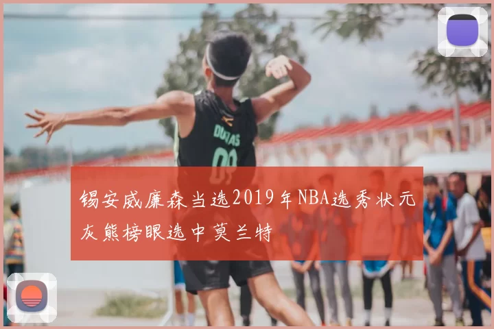 锡安威廉森当选2019年NBA选秀状元灰熊榜眼选中莫兰特